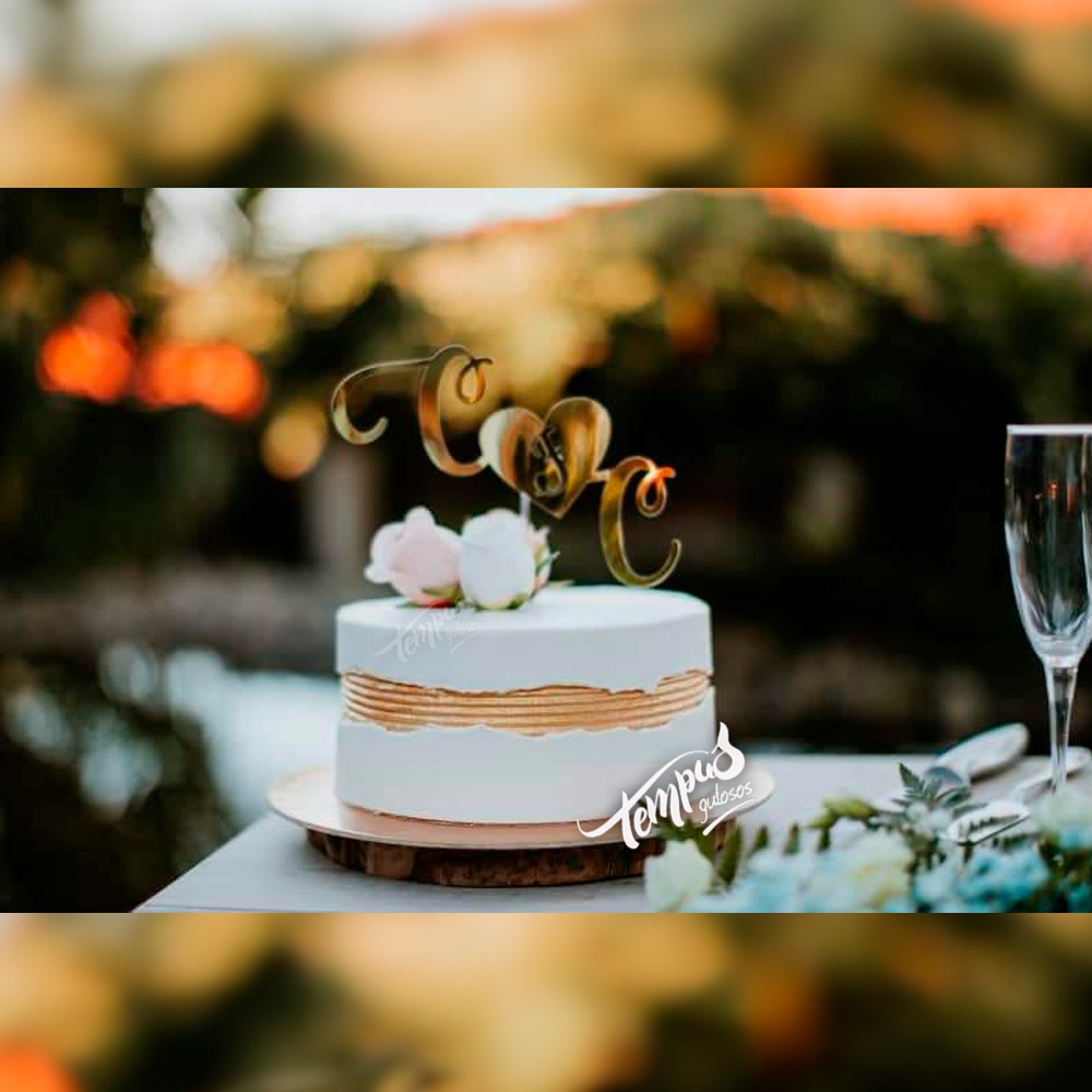 Bolos de casamento modernos