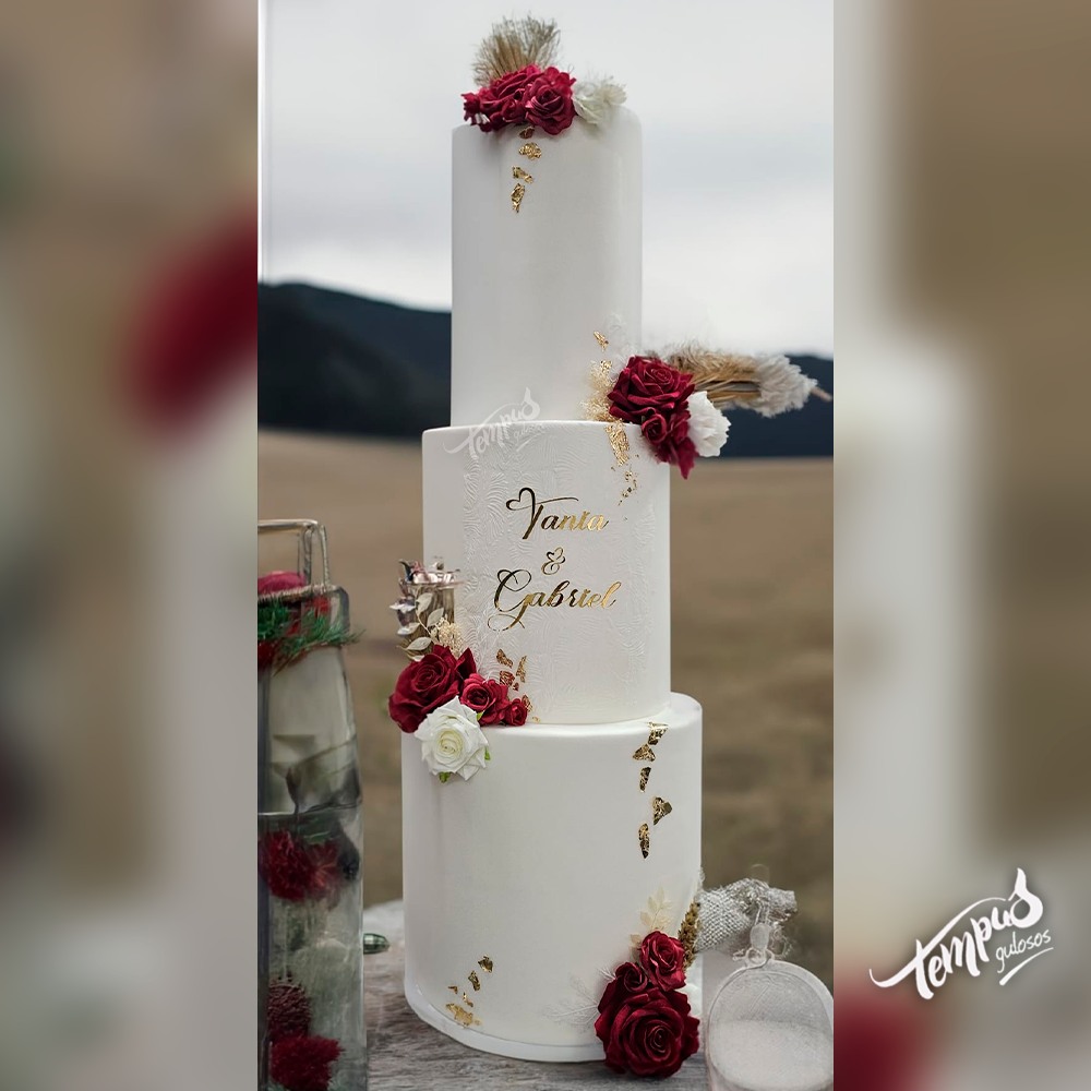 Bolos de casamento modernos