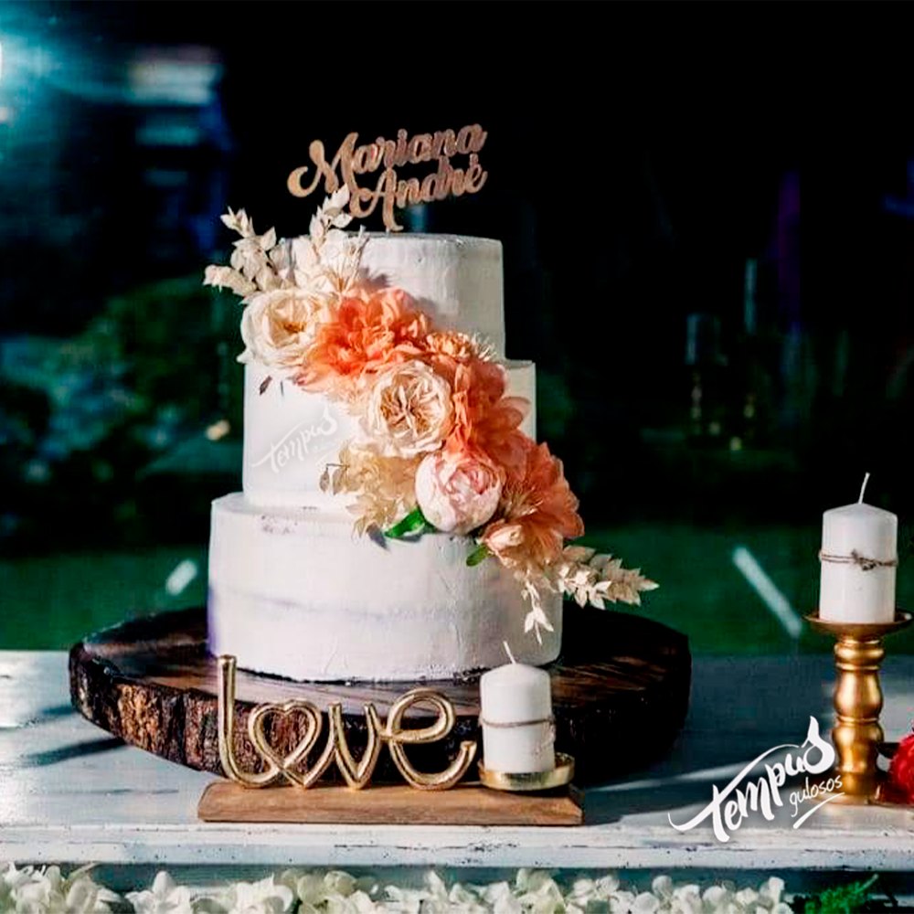 Bolos de casamento rústicos