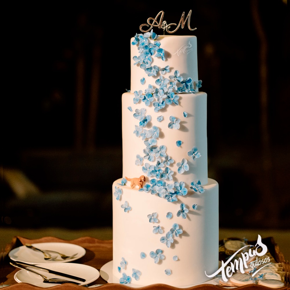 Bolos de casamento modernos